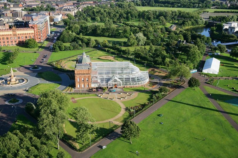 Glasgow green arial view